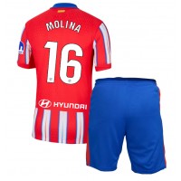 Dres Atletico Madrid Nahuel Molina #16 Domáci pre deti 2024-25 Krátky Rukáv (+ trenírky)